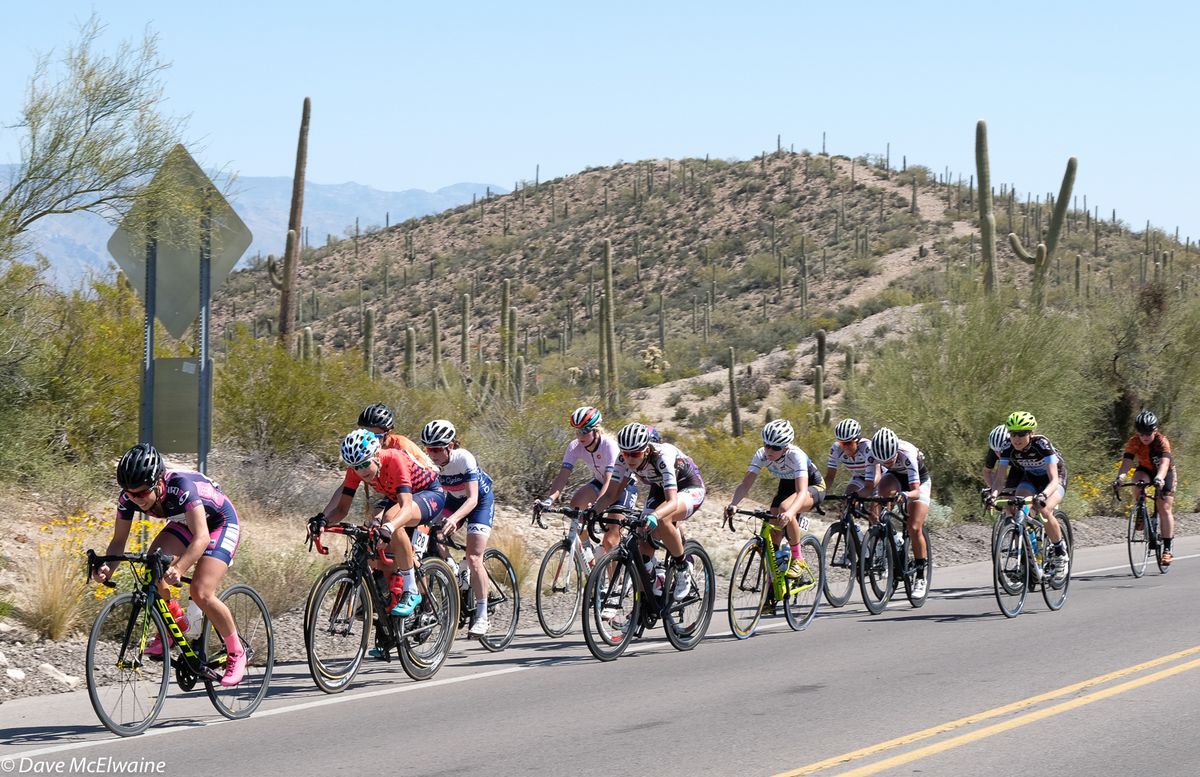Racers on a half mile descent on Anklam Rd