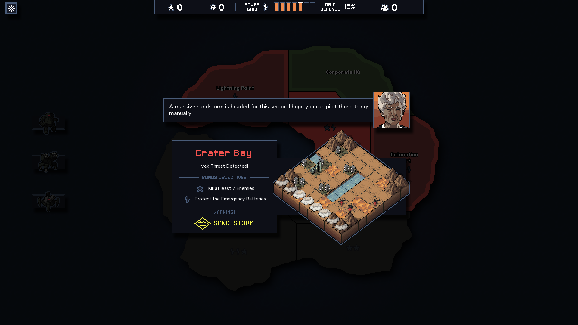 Into the Breach: Advanced Edition screen