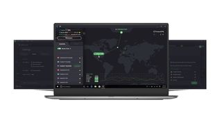 ProtonVPN interface on various devices