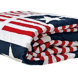 american flag stars with printed bedcover