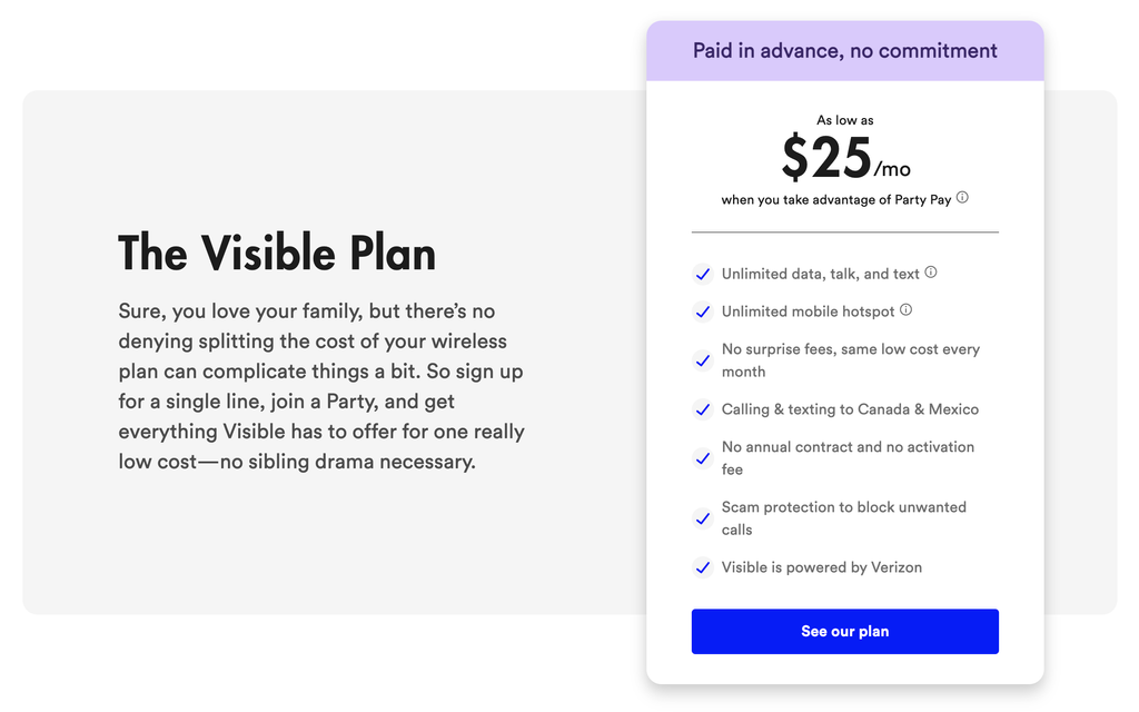 Visible review Unlimited access to Verizon's network for 40/month