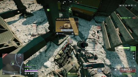 Battlefield Redsec vehicle keycard looted from dead enemy player