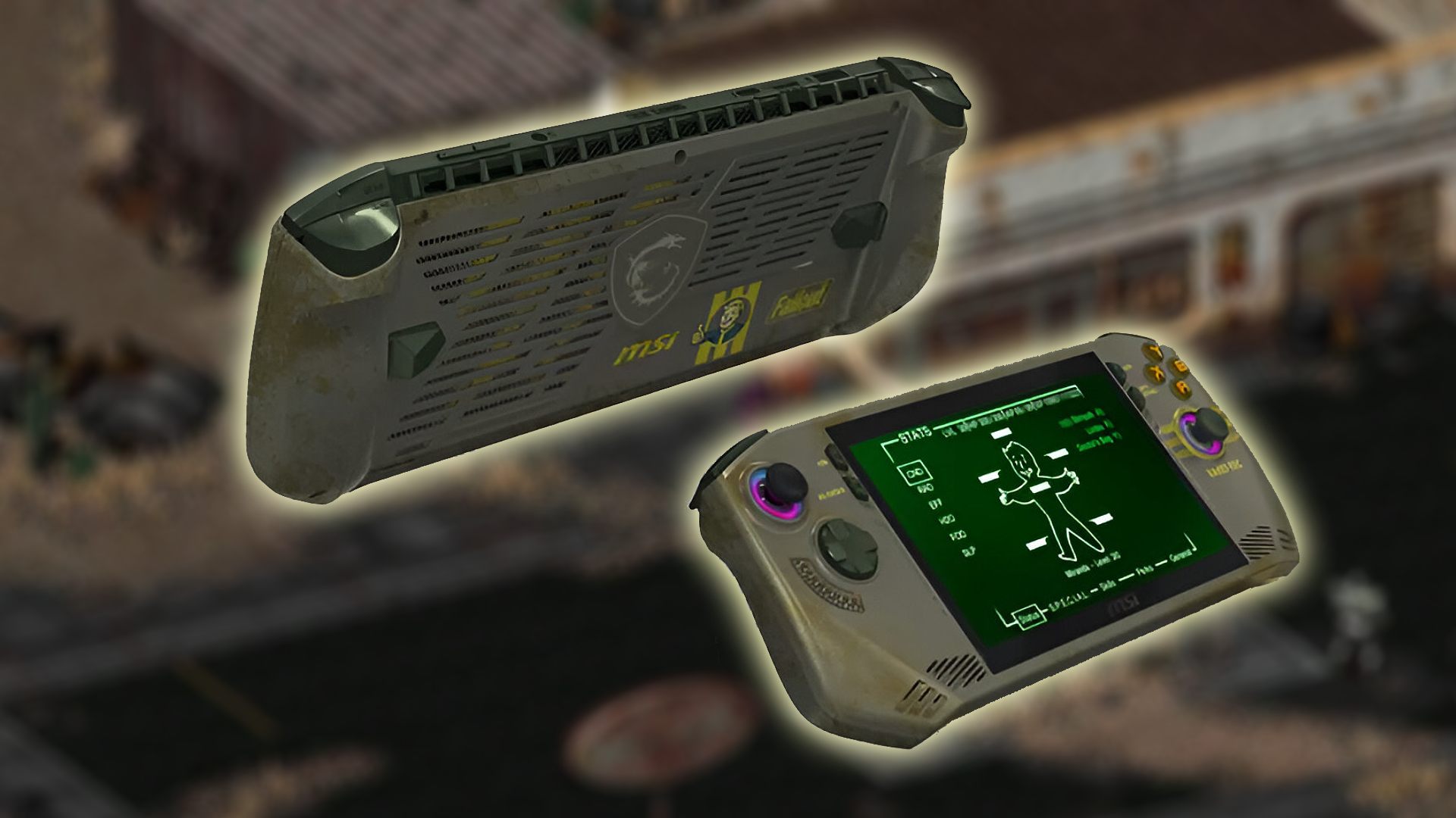 В сеть просочился новый портативный компьютер MSI Claw, одетый как Fallout Pip-Boy