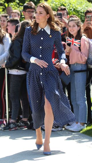 Kate Middleton seen arriving at the D-Day exhibition