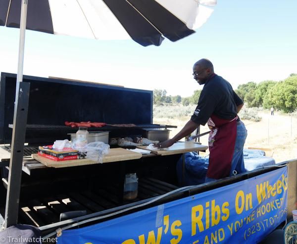 Drew&rsquo;s Ribs on Wheels caught fire later in the day making for some well-done meals