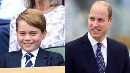 Prince George matches Prince William in new Christmas photo, seen here side-by-side at different occasions
