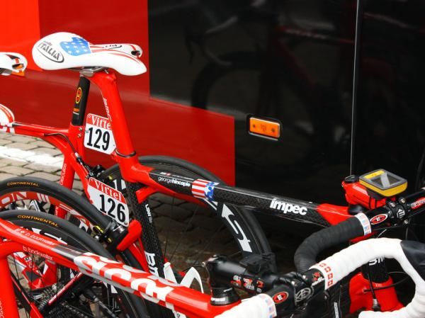 George Hincapie (BMC) also gets a little bit of customization on his Impec.