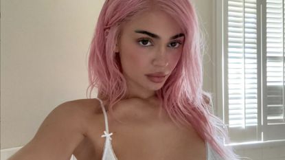 Kylie Jenner pink hair Instagram