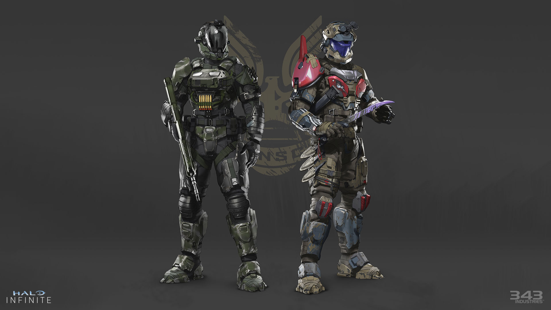 Concept for two of Halo Infinite's 