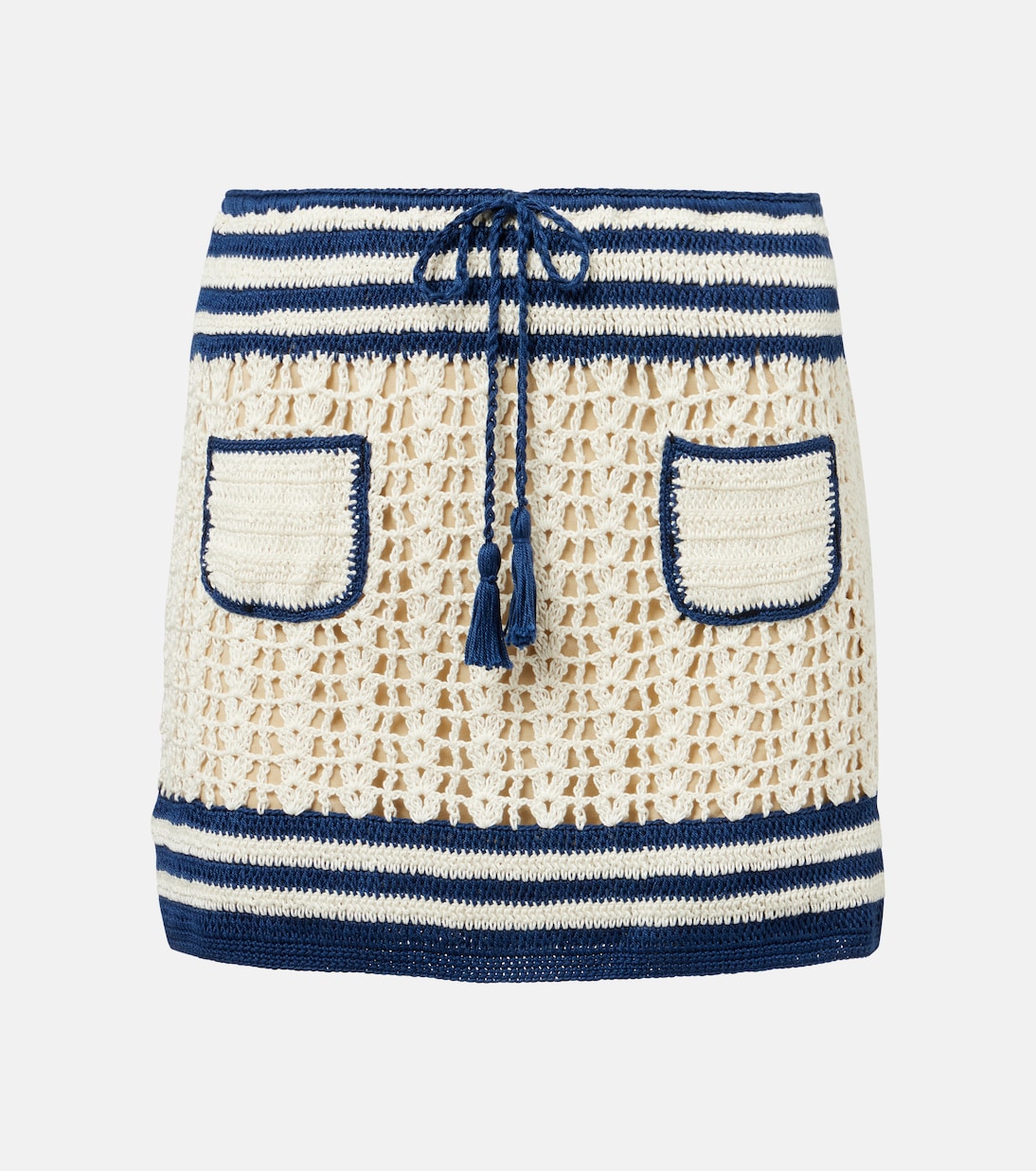 Gabrielle Crochet Cotton Miniskirt