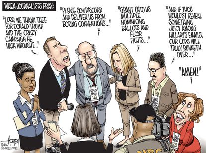 Editorial Cartoon U.S. Election Media 2016