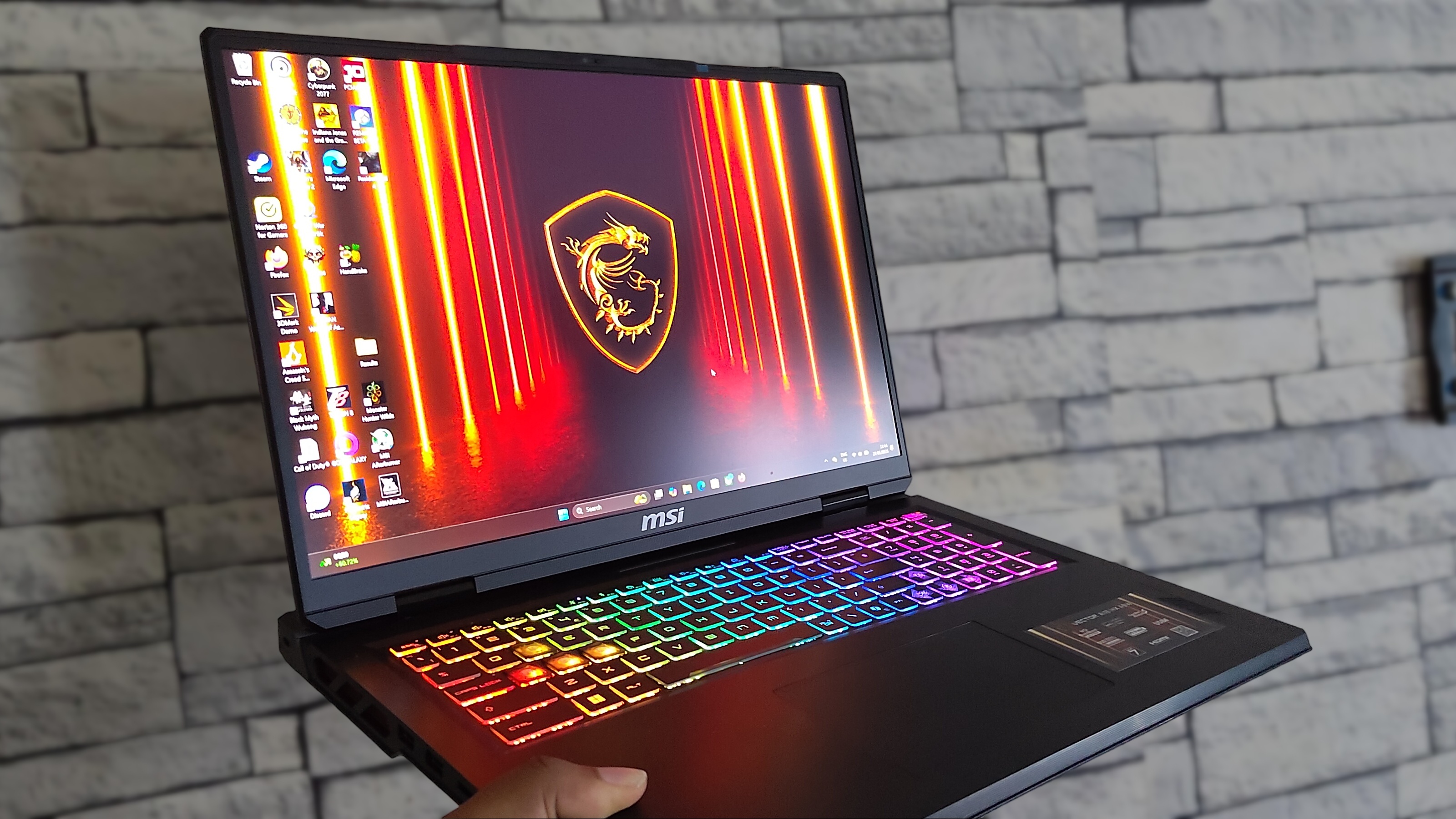 Holding the MSI Vector A18 HX A9W