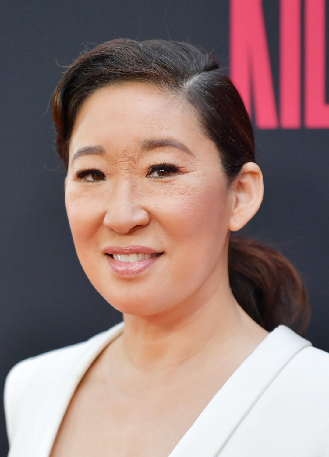 Sandra Oh attends the premiere of BBC America and AMC's "Killing Eve" Season 2 at ArcLight Hollywood on April 01, 2019 in Hollywood, California