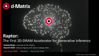 d-Matrix Presentation, Hot Chips 2026