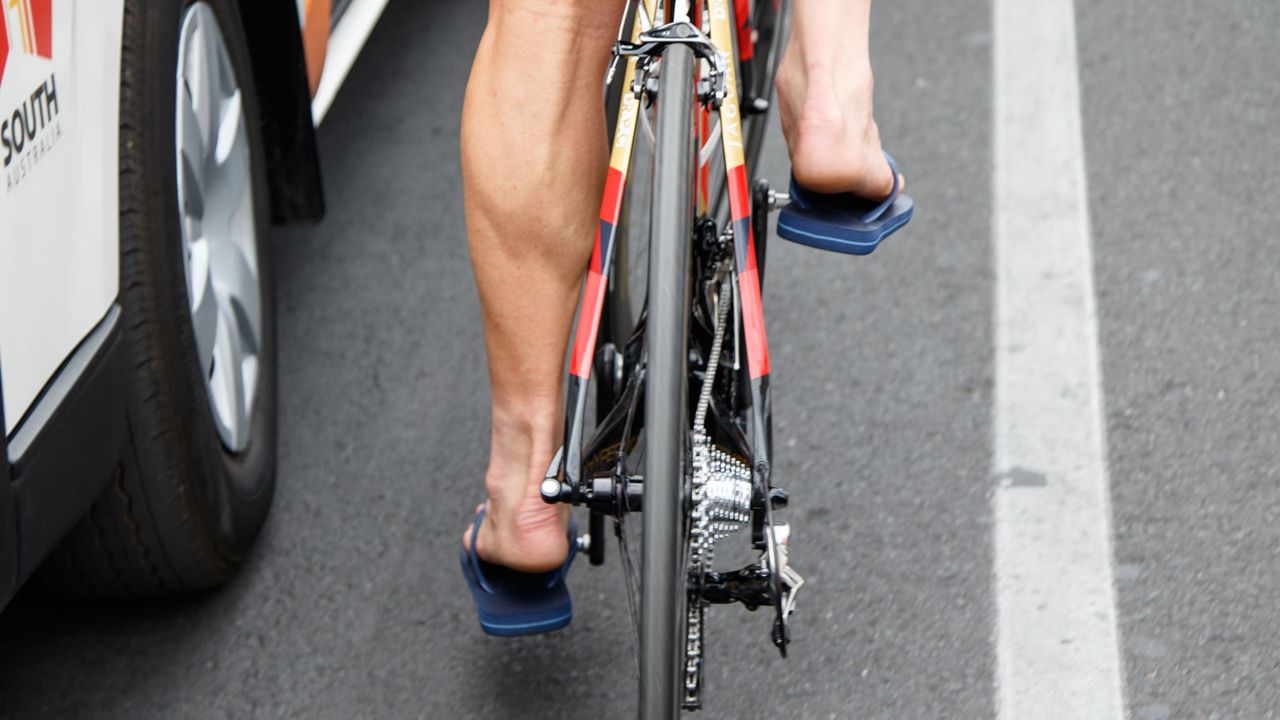 Another Drapac rider - Graeme Brown representing the Aussies before the race. We recently took a detailed look at Brown's special SwiftCarbon bike, you'll find it in our 2016 Tour Down Under tag page