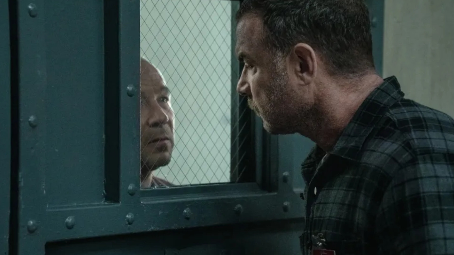 Stephen Graham and Liev Schreiber in still from Nocturne