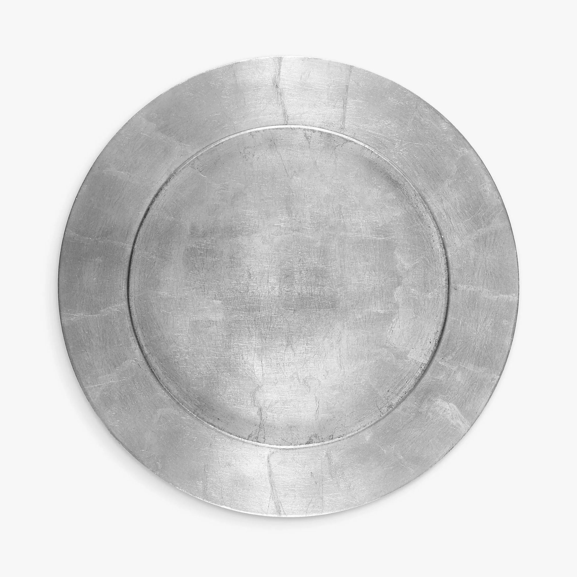 silver charger plate