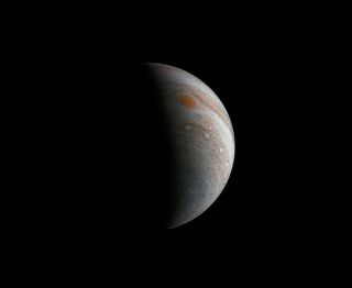 Crescent Jupiter: New Juno View