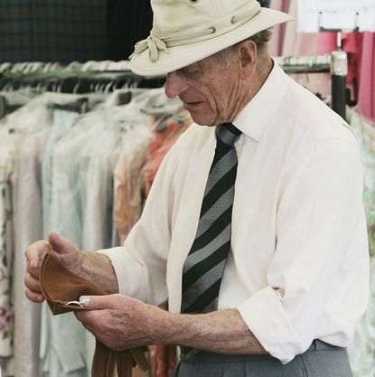 Prince Philip making an impulse purchase