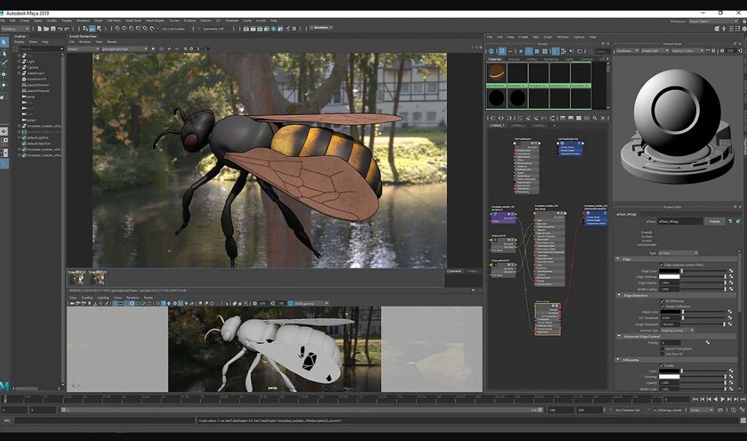 Maya interface