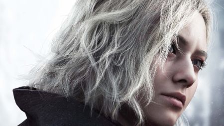 A closeup of Grace Ashford in Resident Evil Requiem from the first key art of her