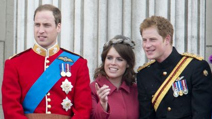 Prince William, Princess Eugenie and Prince Harry