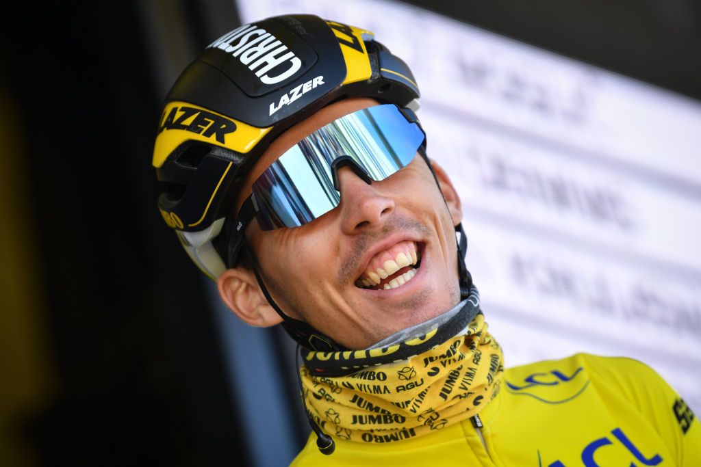 French Christophe Laporte of JumboVisma at the start of the third stage of 80th edition of the ParisNice eight day cycling stage race from Vierzon to DunlePalestel 1908 km Tuesday 08 March 2022 BELGA PHOTO DAVID STOCKMAN Photo by DAVID STOCKMANBELGA MAGAFP via Getty Images