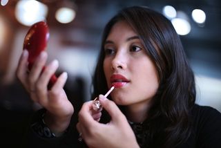 Red lipstick on waitress meant more tips in a study. 