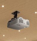 Easy-adjust projector mounts