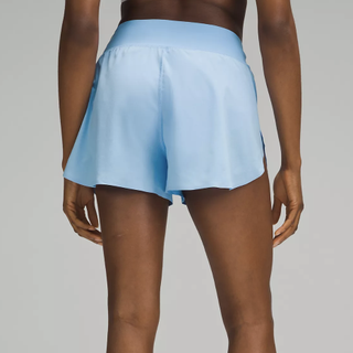 Lululemon Fast And Free Reflective High-Rise Classic Short 3in in pale blue