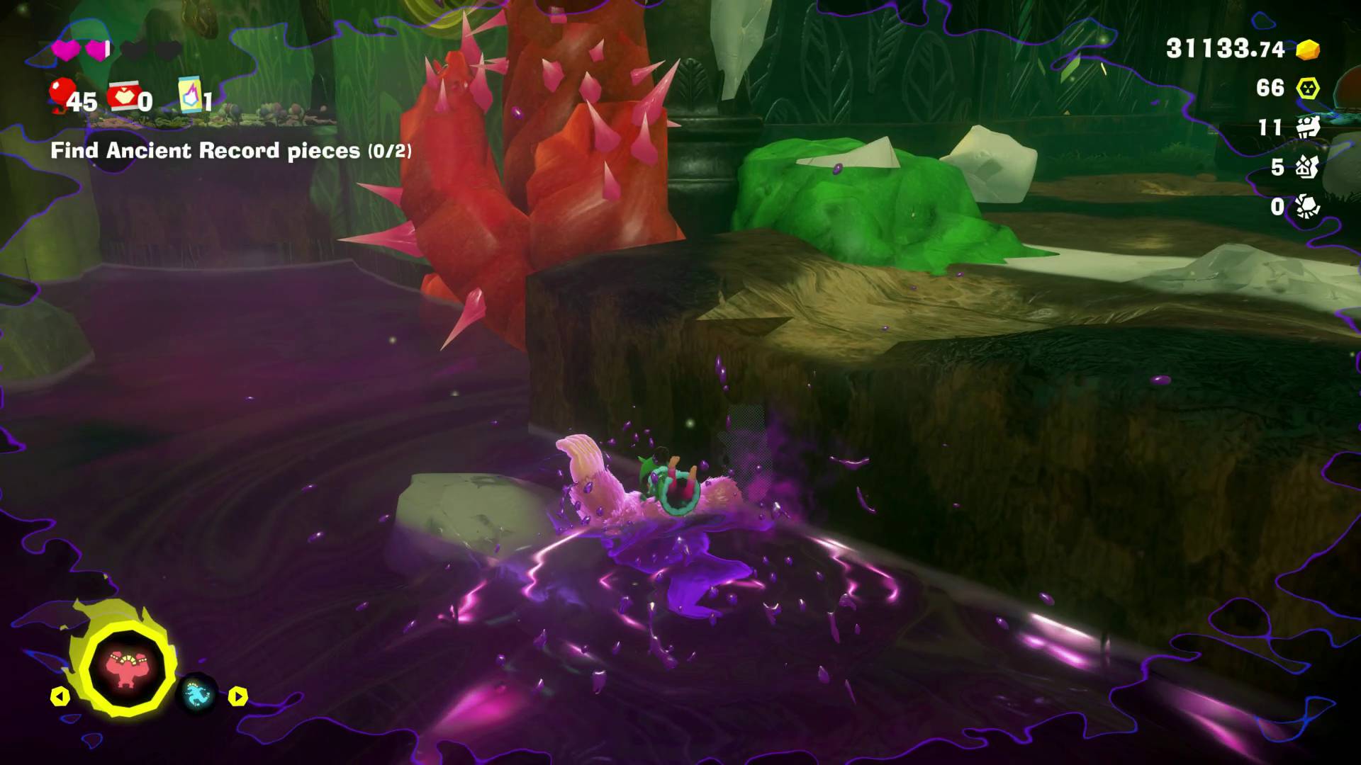 Donkey Kong Bananza forest layer