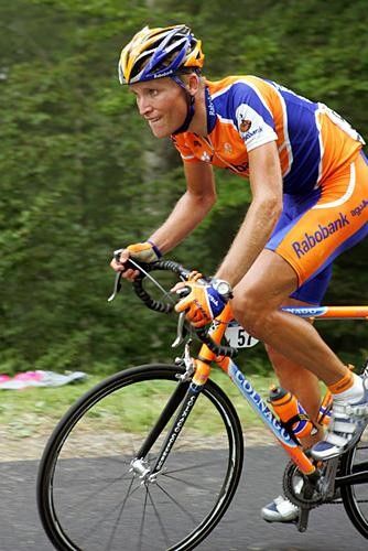 Joost Posthuma (Rabobank) made the break early on and then faded.