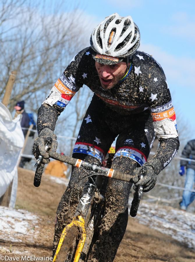 Pete Webber (USA) with a gap on lap two