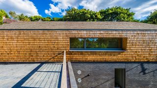 contemporary home with tile cladding and MVHR