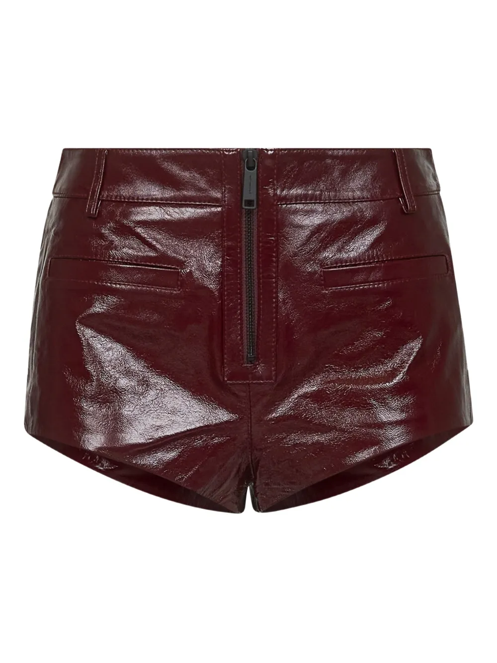 Craqué Leather Shorts | 6