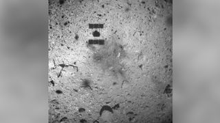 The Hayabusa2 craft touched down on the asteroid Ryugu on Feb. 22, 2019.