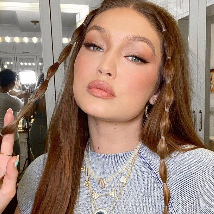 gigi hadid bubble braids