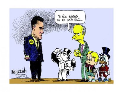 Rich Romney's caricature