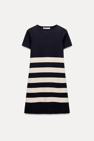 Zara, Short Striped Knit Dress