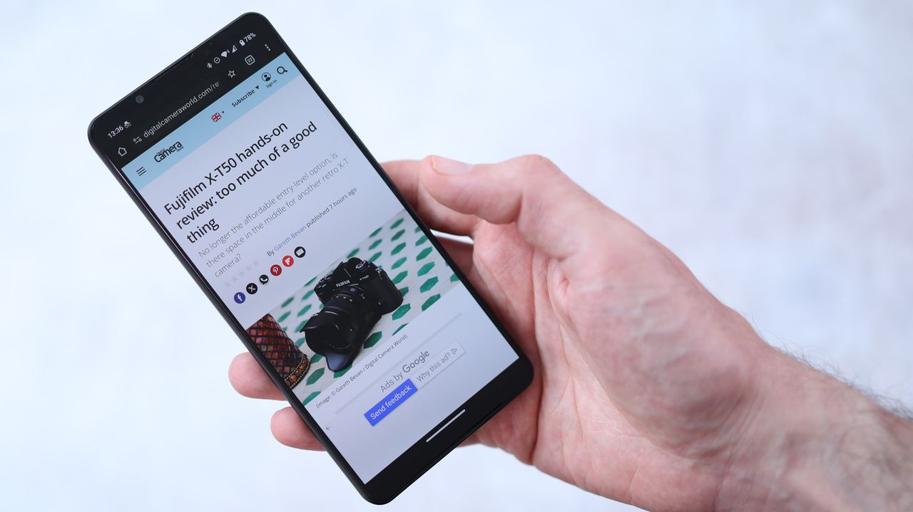 A photo of a black Sony Xperia 1 VI smartphone