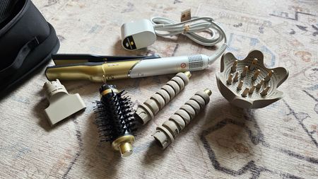 Shark Glam and attachments on carpet