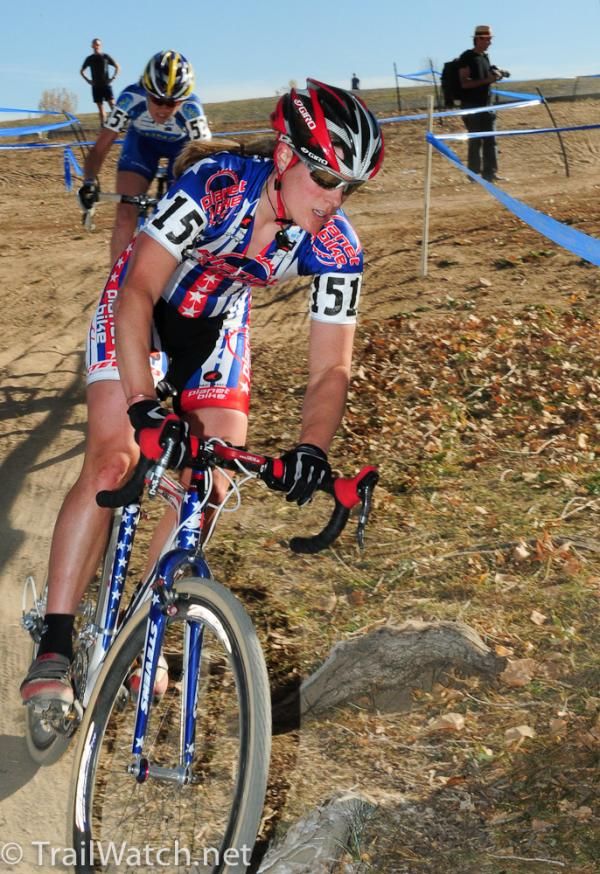 Katie Compton (Planet Bike) and Georgia Gould were the whole show today