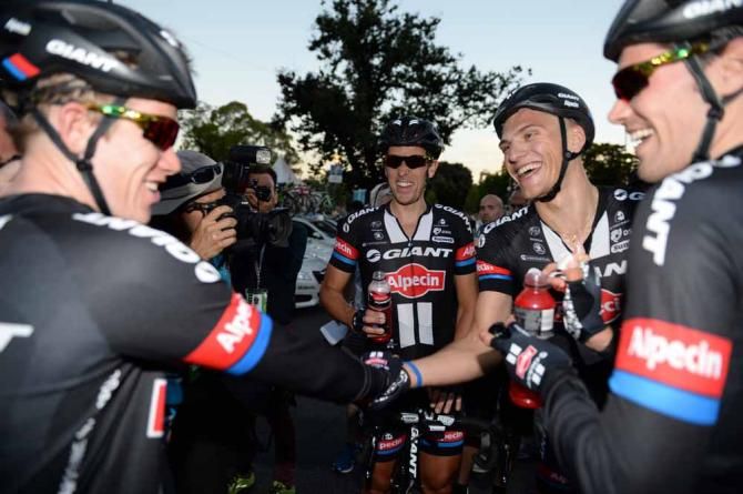 Kittel and his teammates after the win in the People's Choice Classic