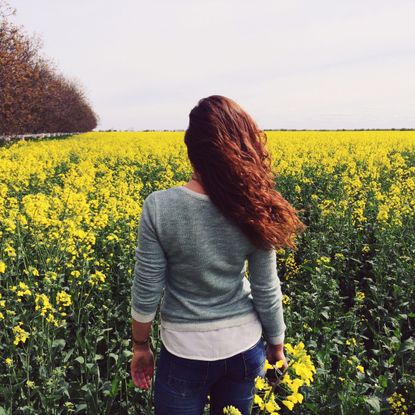 People in nature, Rapeseed, Yellow, Mustard plant, Plant, Canola, Flower, Crop, Mustard, Spring, 