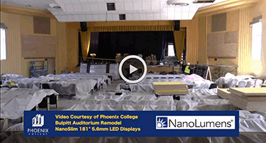 Watch a Time-Lapse of the Phoenix College, Nanolumens Install