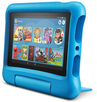 Fire 7 Kids Edition Tablet, 7" Display, 16 GB, Blue Kid-Proof Case