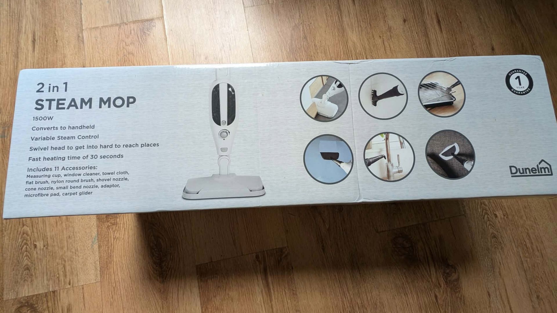 Testing the Dunelm Steam Mop in our expert, Samantha's, home