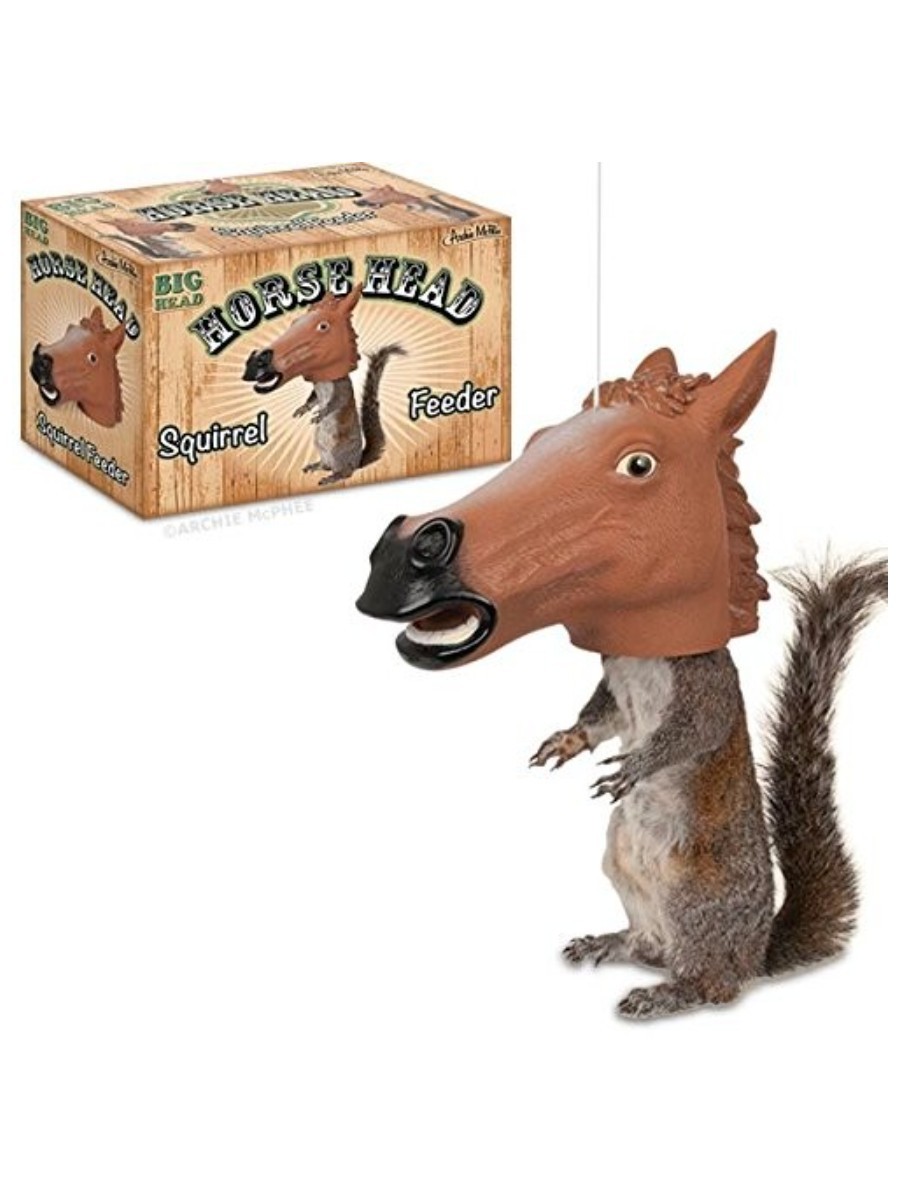 Archie McPhee, Accoutrements Horse Head Squirrel Feeder