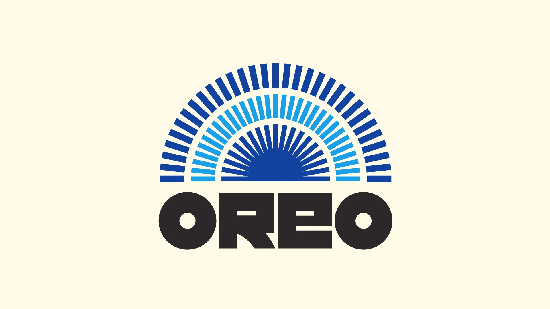 oreo reimagined as a vintage logo design
