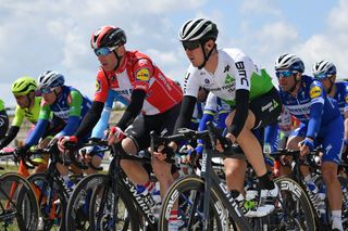 Michael Morkov and Ben O'Connor in the peloton